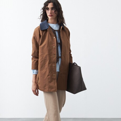 TRENCH SOLENE Marron