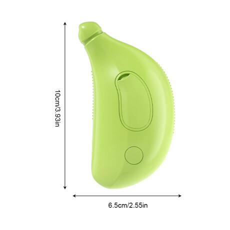 Peine Cepillo a Vapor USB Masaje para Mascotas Gato Perro Amarillo