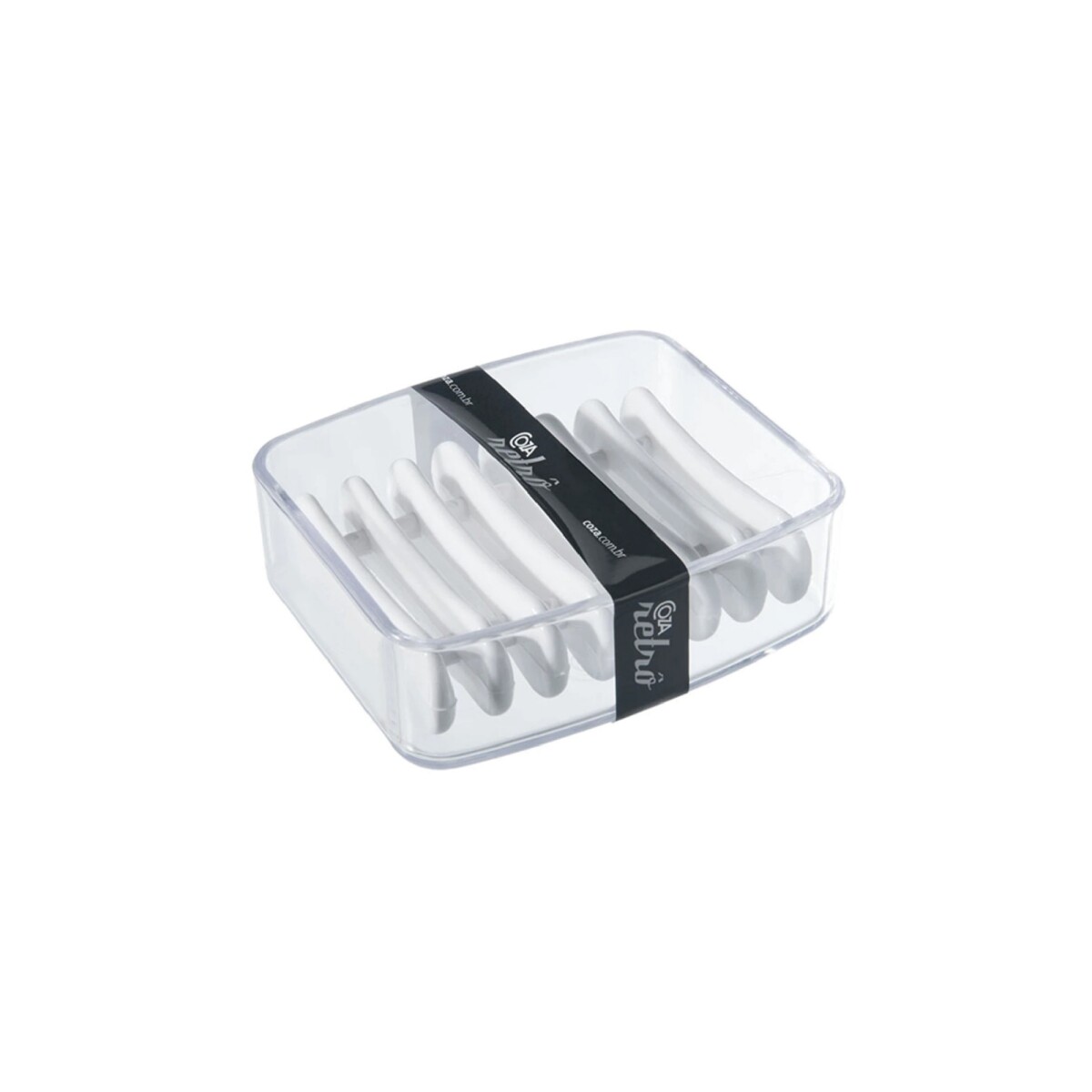 JABONERA PLASTICO SPLASH 9x8x3CM CRISTAL COZA 