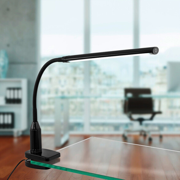 Lámpara con pinza LED negro 4,2W 4000K dimer LAROA EG2075