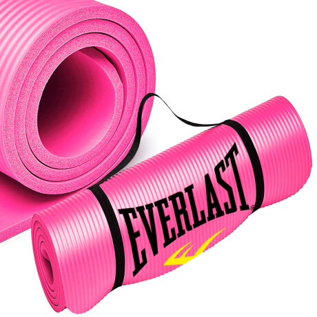 Colchoneta Everlast 10mm Yogamat Pilates Gimnasia Rosado