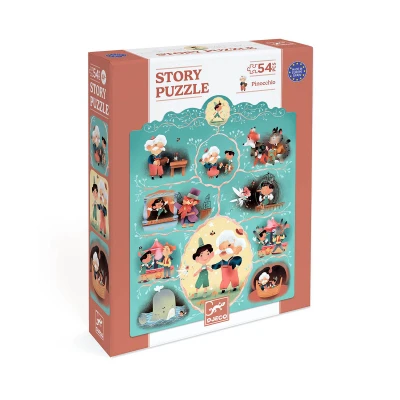 Puzzle Historia Pinocho 54 piezas Djeco Puzzle Historia Pinocho 54 piezas Djeco