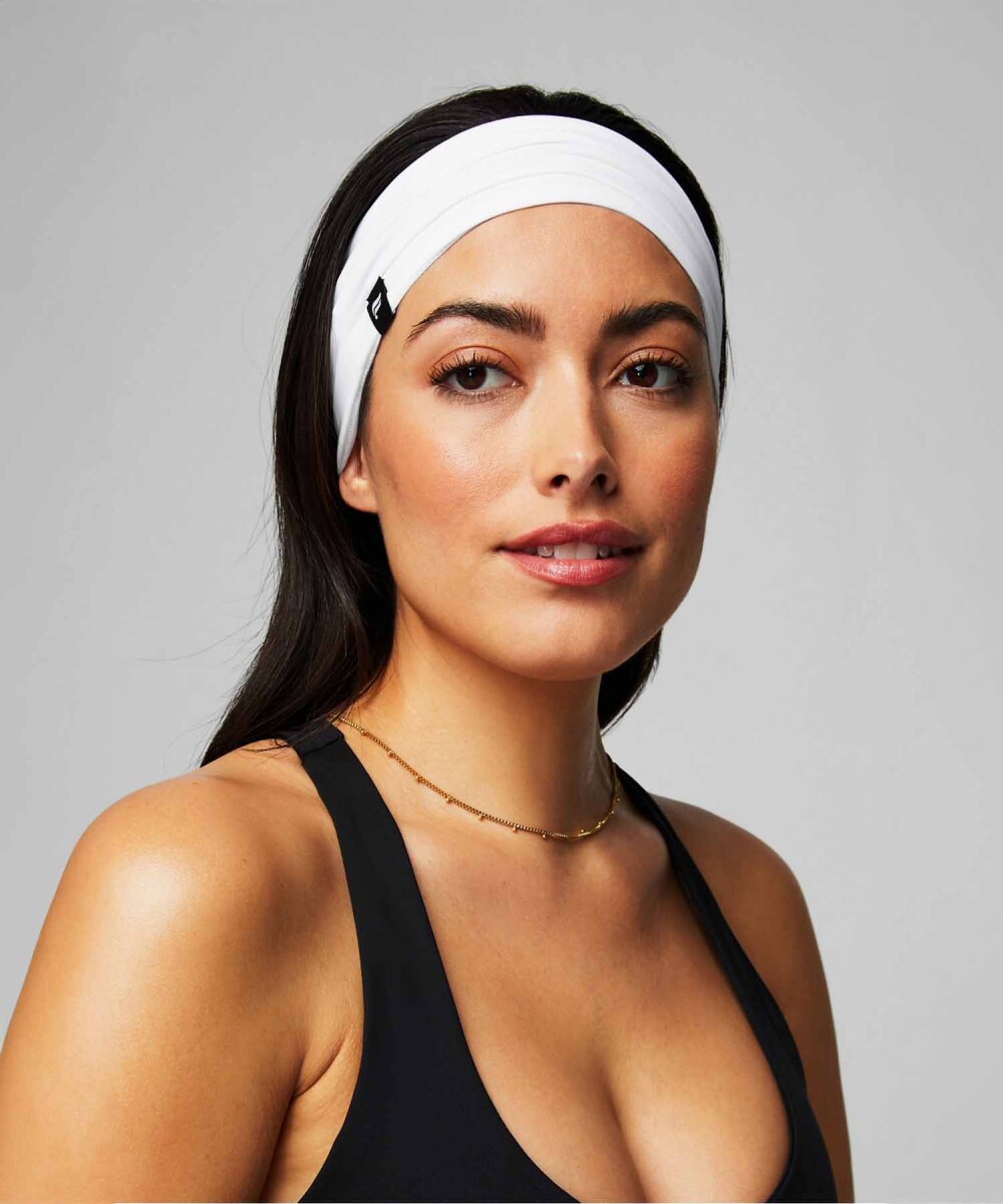 Vincha Elástica The Live-In Headband Mujer - Classic White 