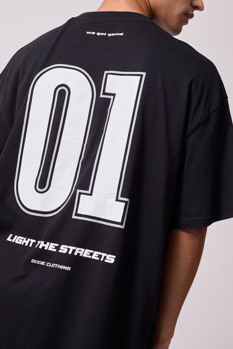 T-SHIRT METIL DIXIE Negro