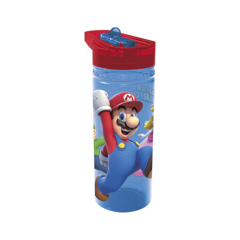 Botella Mario Bros Tritán 580 ml con Pajita U