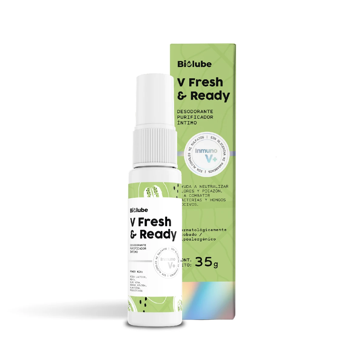 Desodorante Íntimo Biolube V Fresh y Ready 35g 