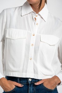 Camisa Crop Nacar