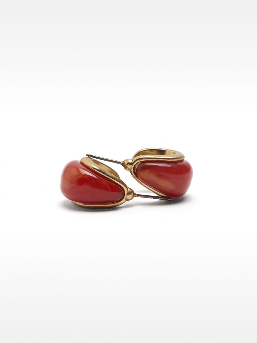 Pendientes De Resina gris