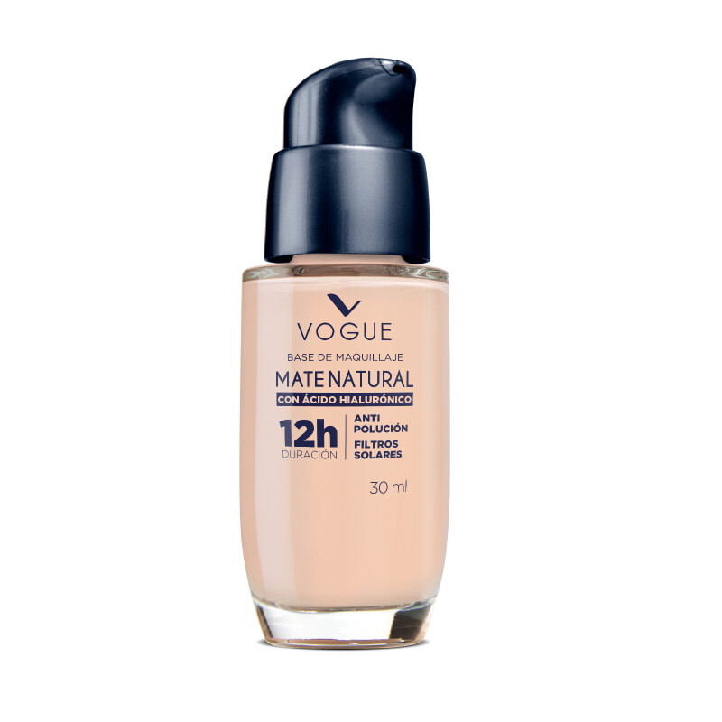 Base Vogue Mate Natural ác. Hialurónico Tono Natural 30 Ml. Base Vogue Mate Natural ác. Hialurónico Tono Natural 30 Ml.