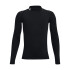 UA HG Armour Mock LS-BLK BLK-001