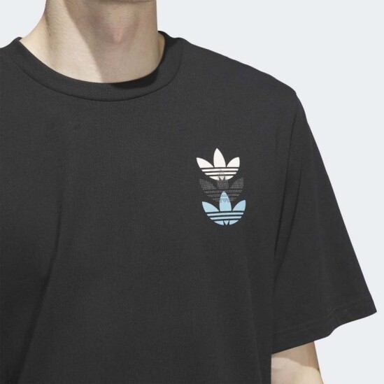 Remera Adidas Triple Trifolio Skateboarding Negro