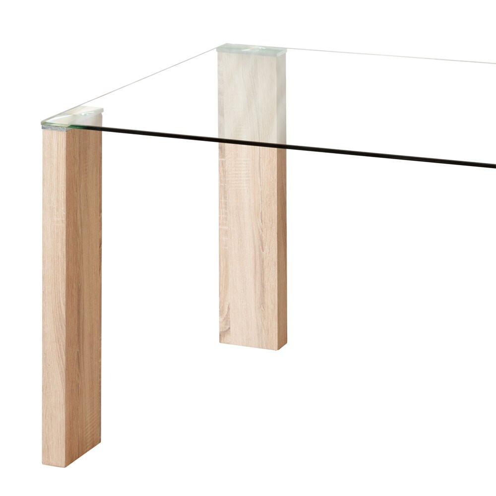 Mesa de vidrio rectangular 1,80m Mesa de vidrio rectangular 1,80m