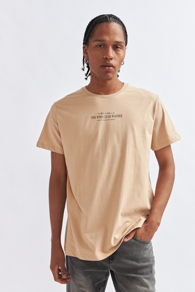 REMERA ULISES - BEIGE 