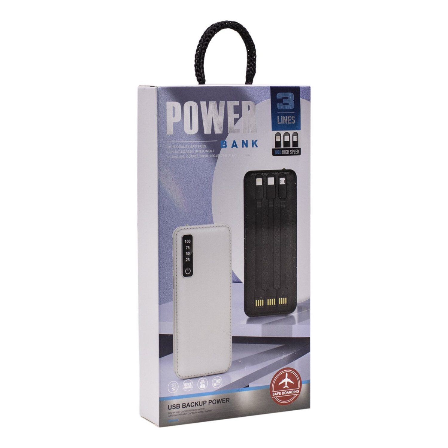 Power Bank Usams Pb56 10,000mah Dual Usb Cargador Portatil - Variante Color  Blanco — Atrix