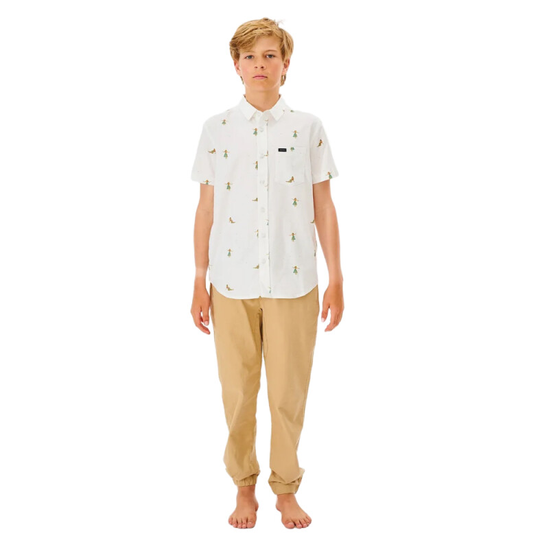 Camisa de niño Rip Curl Hula Breach - Blanco Camisa de niño Rip Curl Hula Breach - Blanco