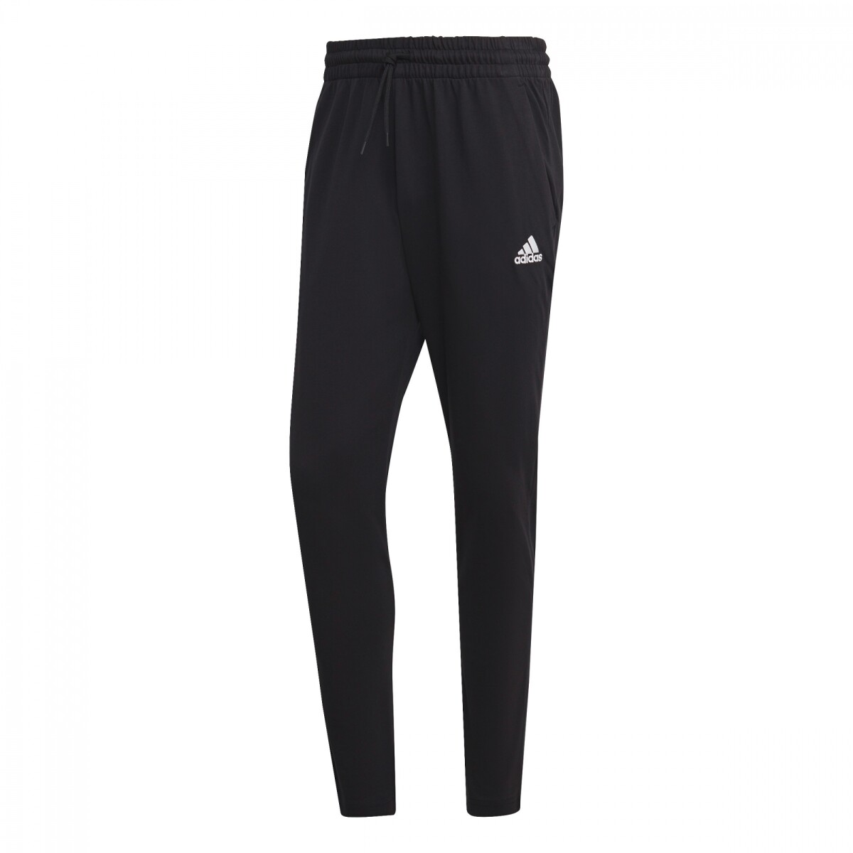 Pantalón Largo Essentials Single Jersey Tapered de Hombre - Negro 