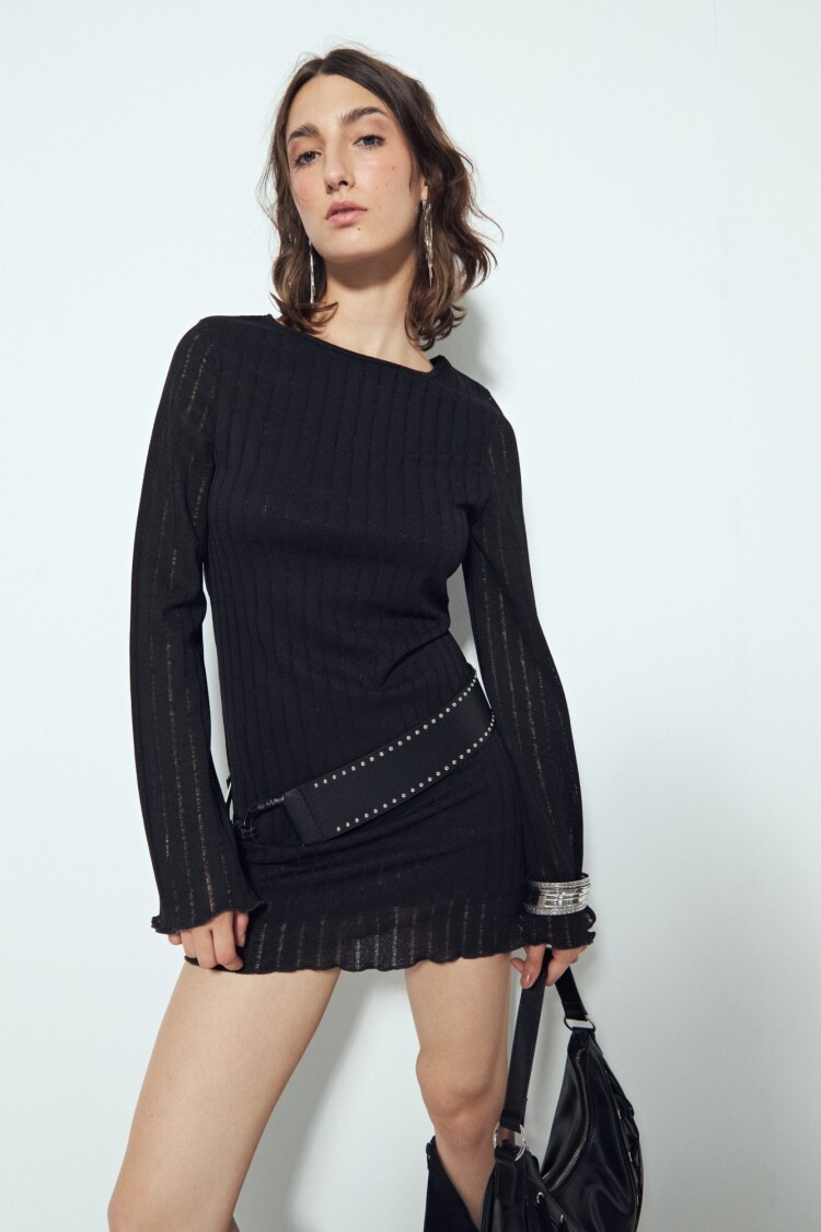 VESTIDO MERGE Negro