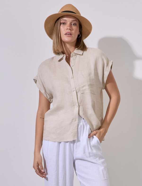 Camisa Lino BEIGE