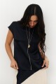 BLUSA LINO SATEN NEGRO