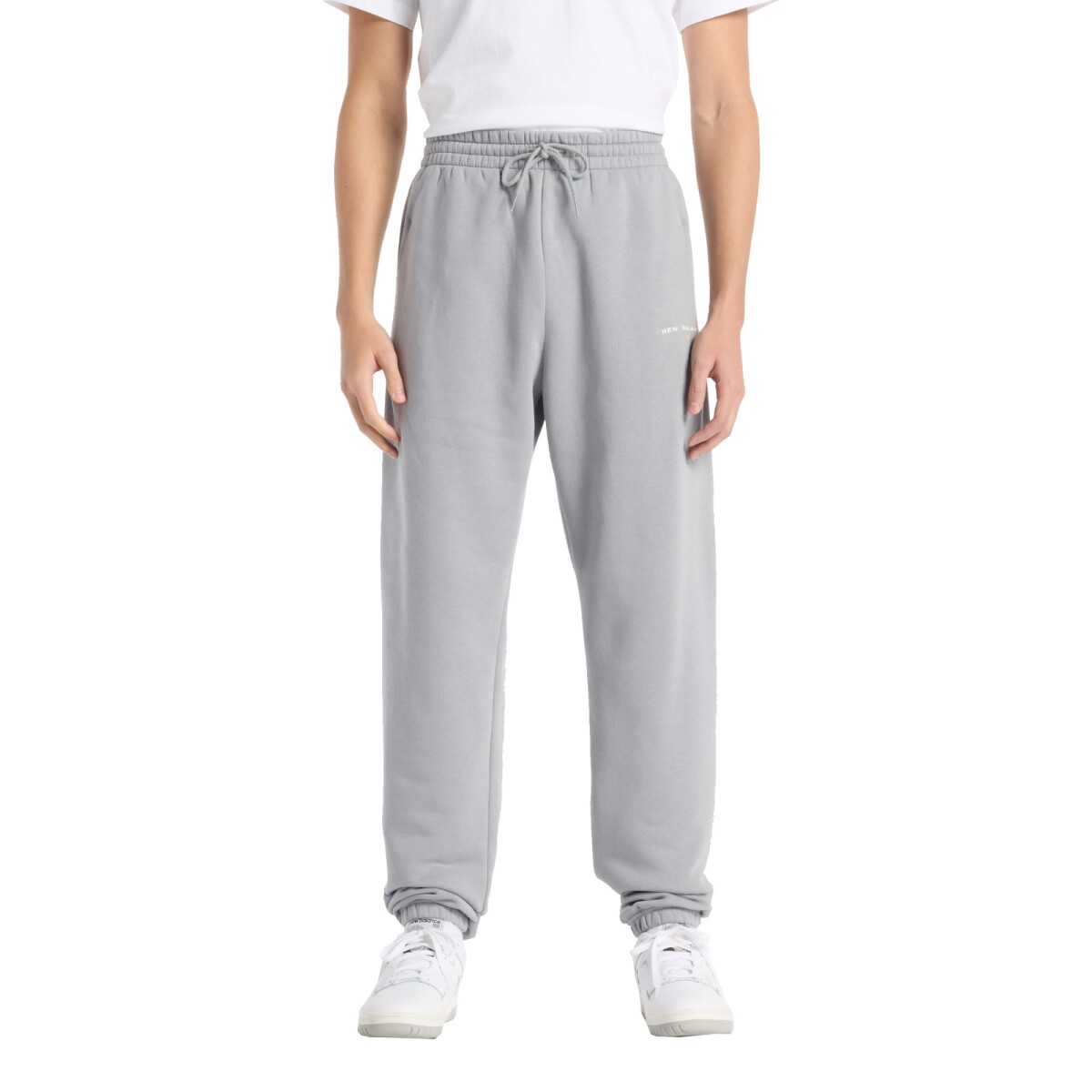 Pantalón New Balance de Hombre -Reimagined Fleece-MP51505YST - GREY 
