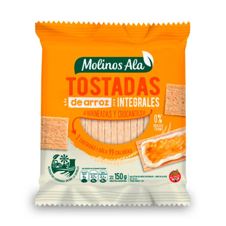 Tostadas de Arroz Molino Ala 150 Grs Integrales