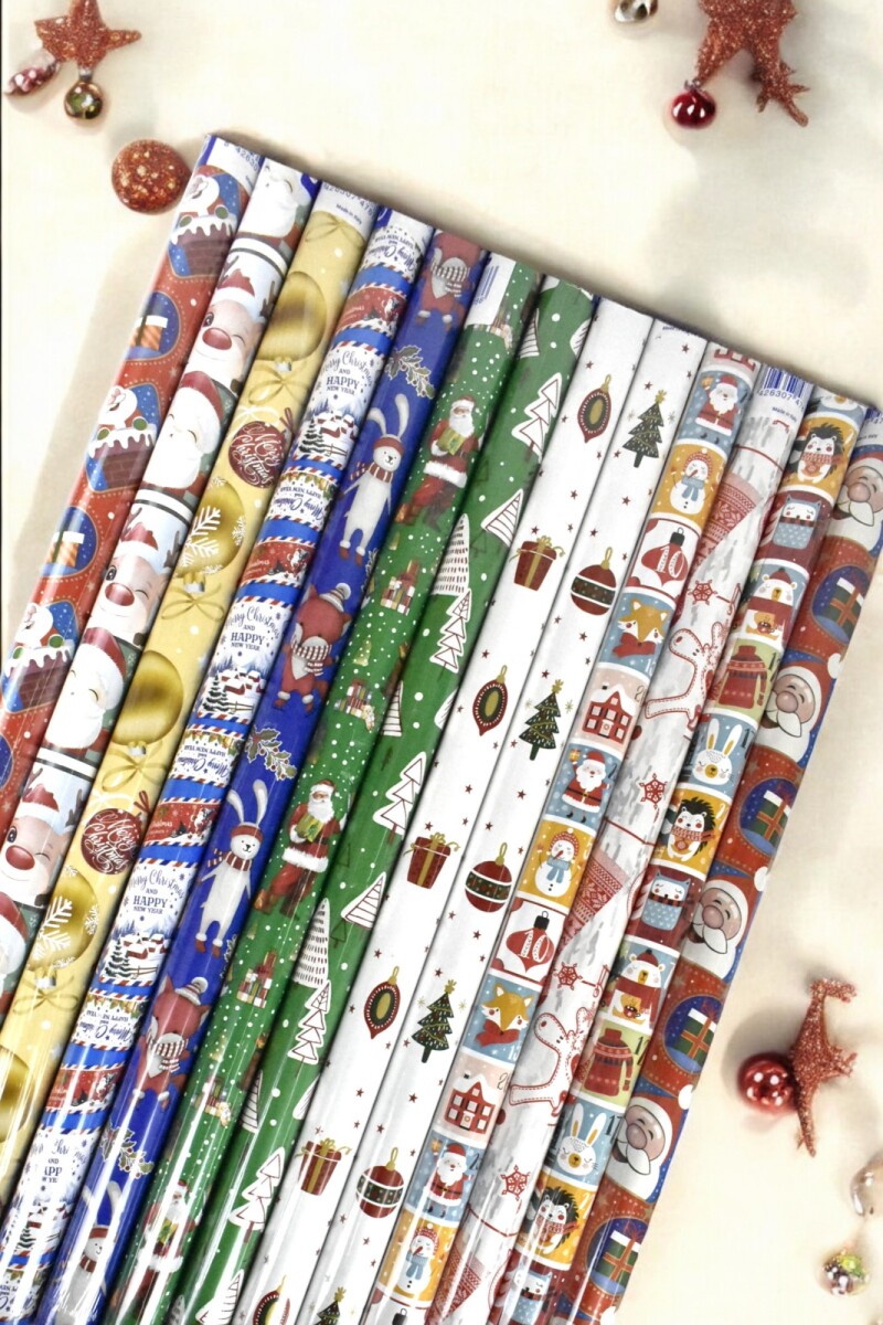 Papel regalo - navidad 70 x 100 cm - SURTIDO FANTASIA 