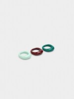 Set De Anillos De Resina multicolor