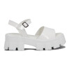 Sandalias Mujer Darkness Charol Con Plataforma Blanco-charol