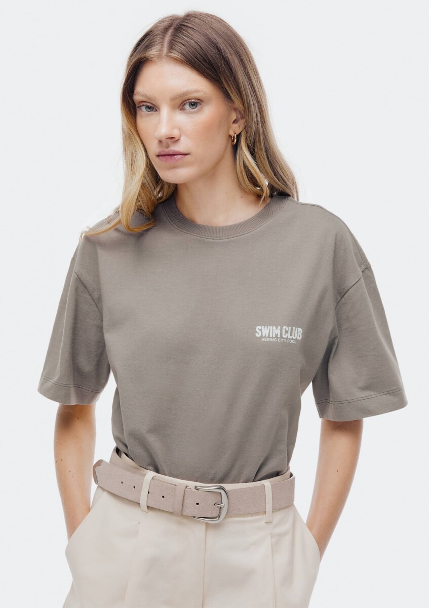 CAMISETA MM FEM - CINZA 