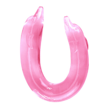 Dildo Doble en U con Punta Estilo Delfín Dildo Doble en U con Punta Estilo Delfín