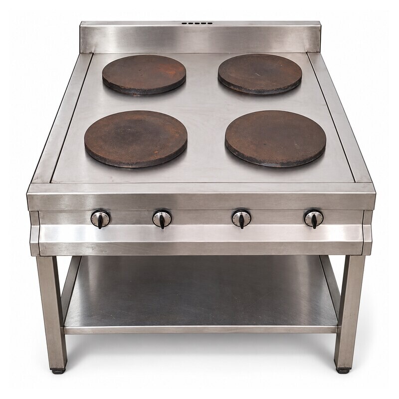 Cocina eléctrica industrial de 4 placas con base Cocina eléctrica industrial de 4 placas con base