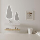 Espejos Combinados Con Luz Led 102X51.8 + 65.6X33 - X 2 Unidades GRIS