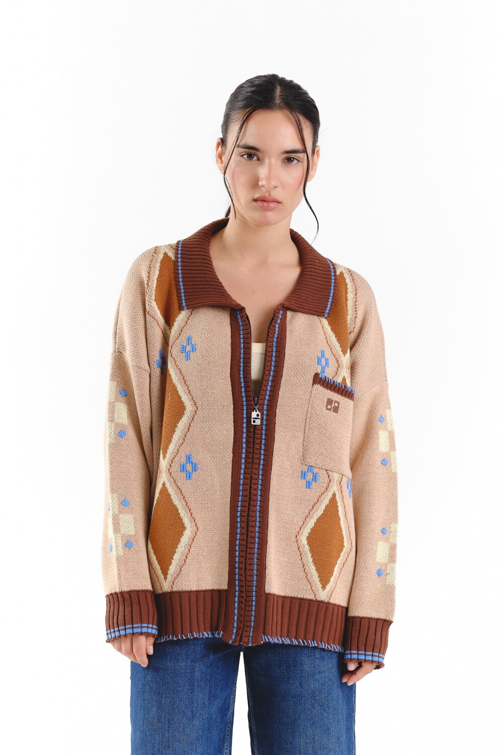 Campera Confeti Beige