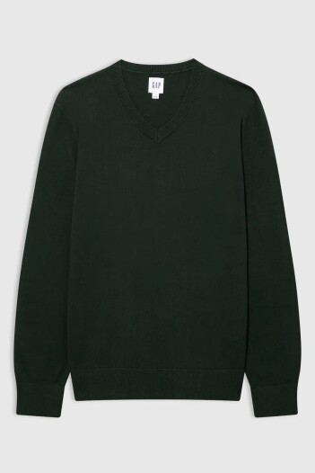 Buzo Algodòn Escote V Hombre Essex Green 702