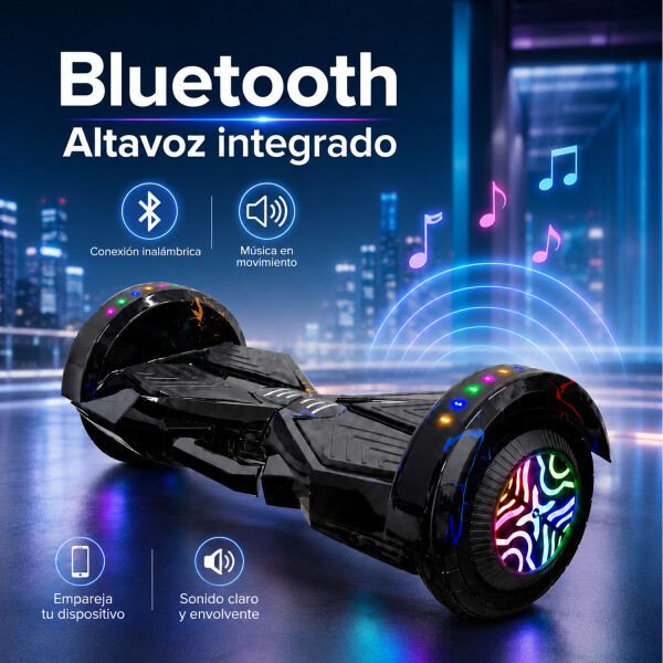 Skate Eléctrico Hoverboard 8" Dw408 MULTICOLOR