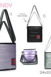 Cartera puffer Lila