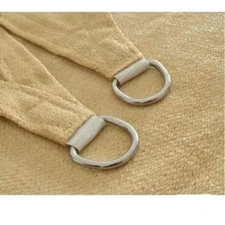Vela Sombra Toldo Triangular 3.6 x 3.6 x 3.6 incluye Kit de instalación Beige