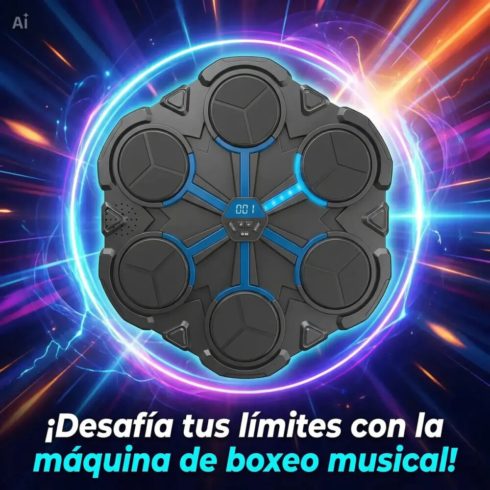 Maquina de boxeo con bluetooth y guantes Maquina de boxeo con bluetooth y guantes