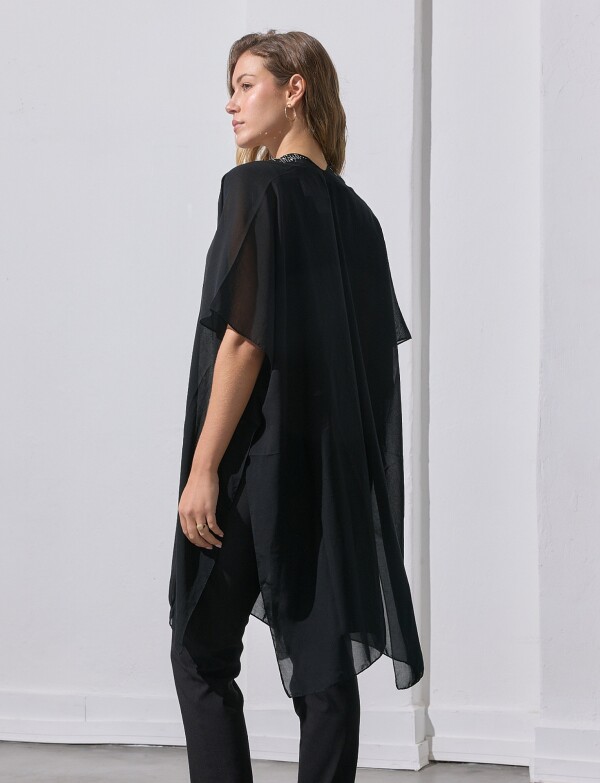 Kimono Noche NEGRO/PLATEADO