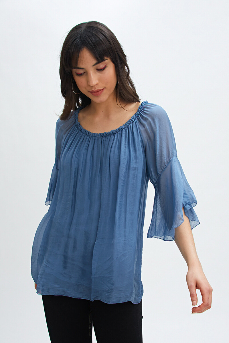 Blusa Alba - Azul Jean 