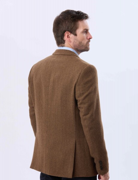 SACO SPORT DE LANA Tostado