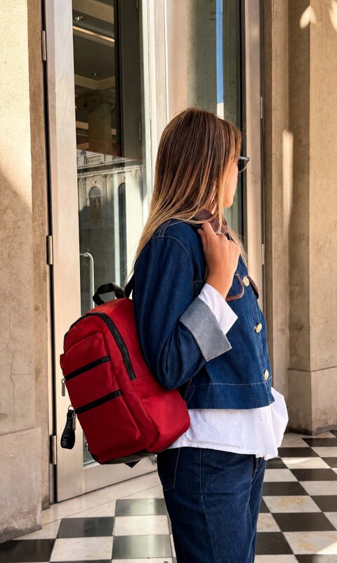 MOCHILA MELILLA ROJO