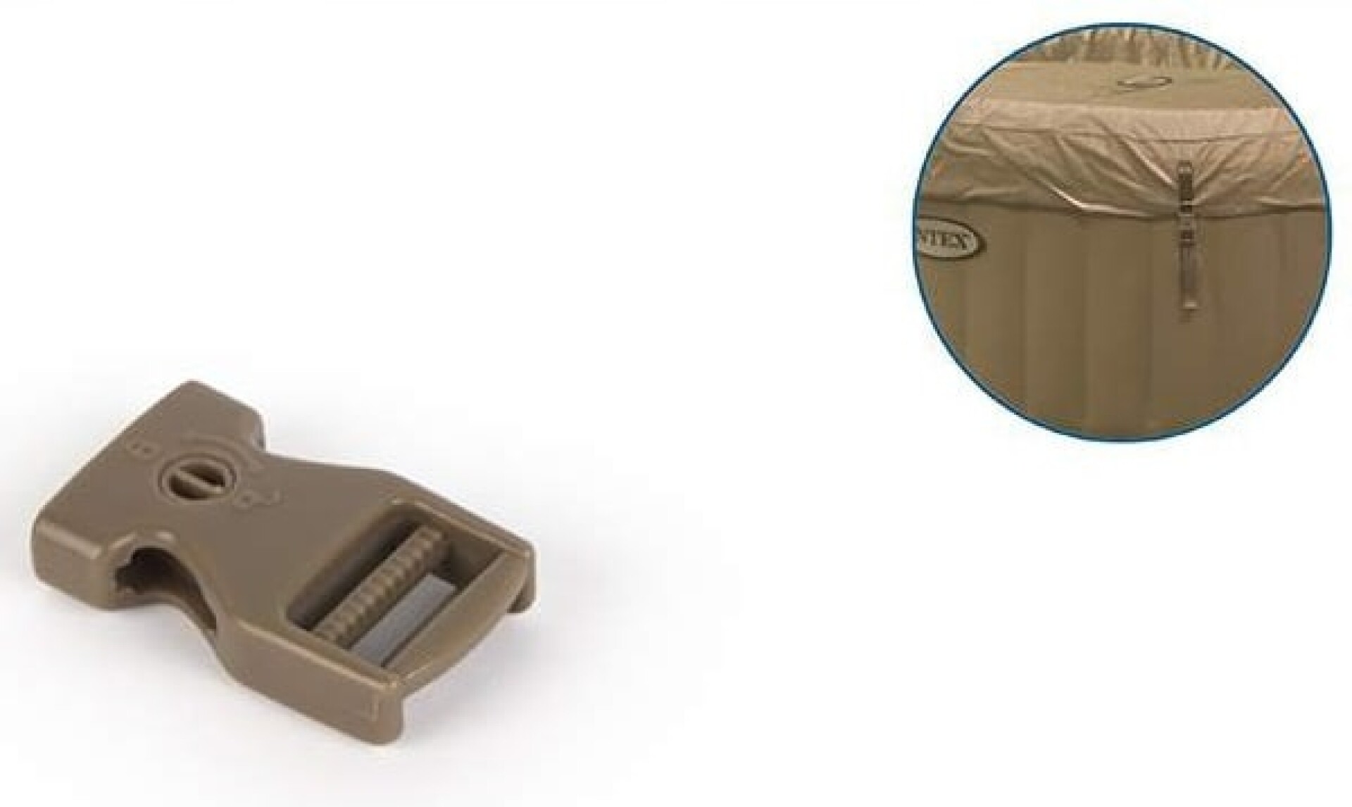 INTEX REPUESTO CIERRE SEGURIDAD HEMBRA COBERTOR PURESPA KHAKI 