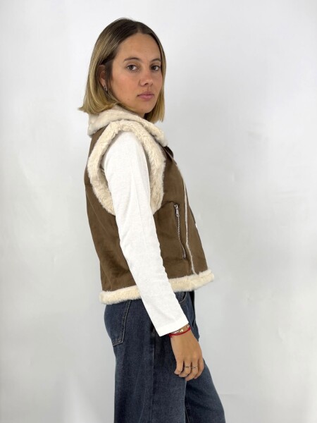 CHALECO SLOWLYMGF95 MARRON