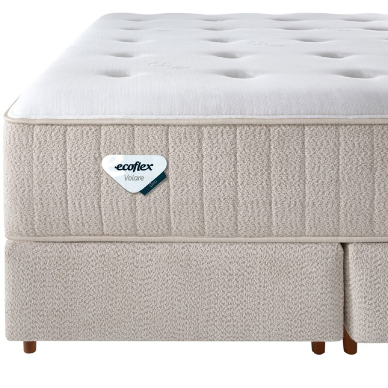 Colchón Ecoflex GEO de Resortes Ensacados 1 Plaza 88 × 188 cm Colchón Ecoflex GEO de Resortes Ensacados 1 Plaza 88 × 188 cm