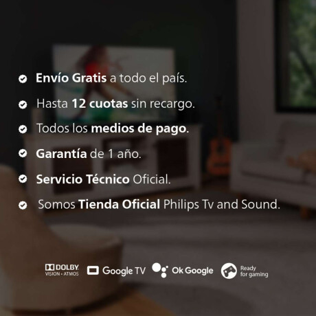 4K Uhd Tv Philips 43'' Google Tv