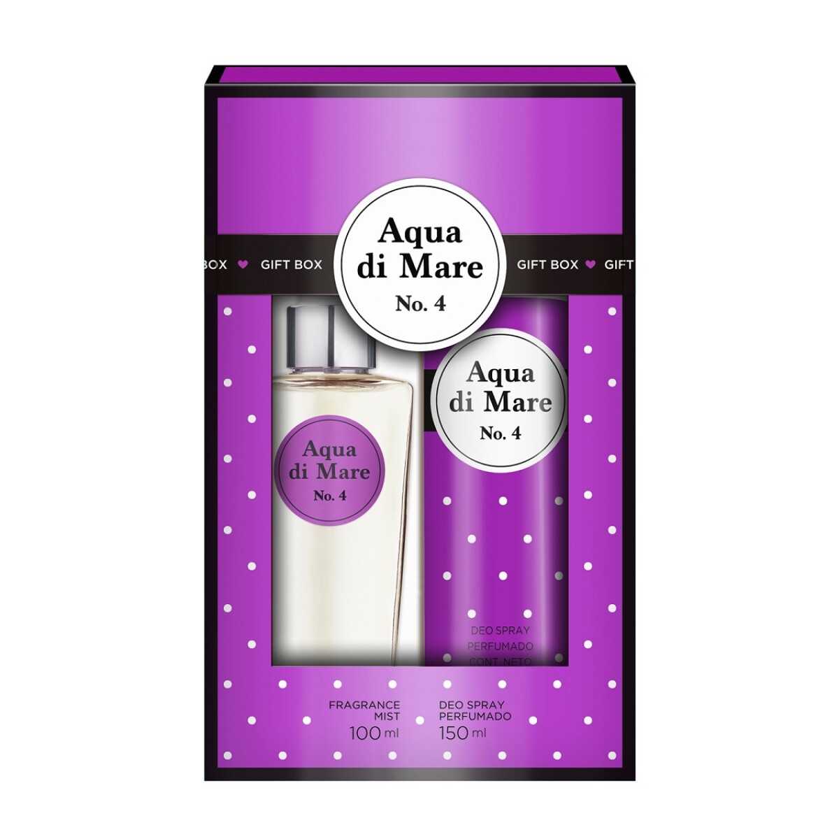 Perfume Aqua Di Mare Edt N°4 100 Ml. + Desodorante 150 Ml. 