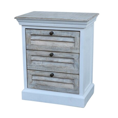 MESA DE LUZ 3C MADERA BLANCO EZIO