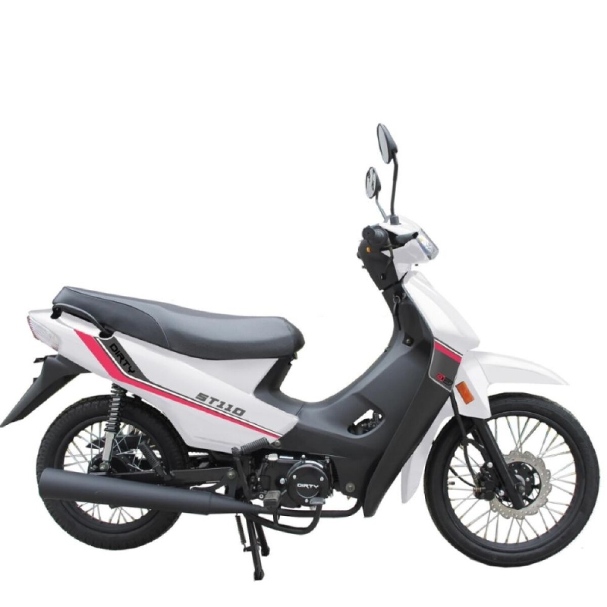 Moto Dirty St 110cc Pollerita - Blanco 