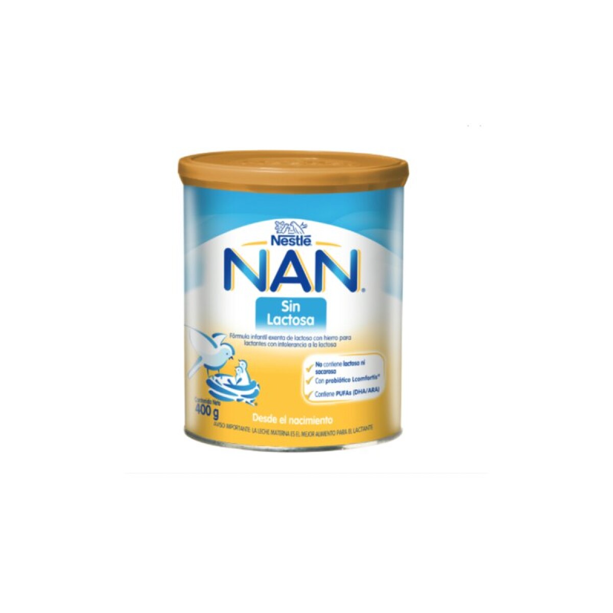 Nestlé Nan Sin Lactosa NF Polvo Envase 400 g en Farmacias y Perfumerías  Lider